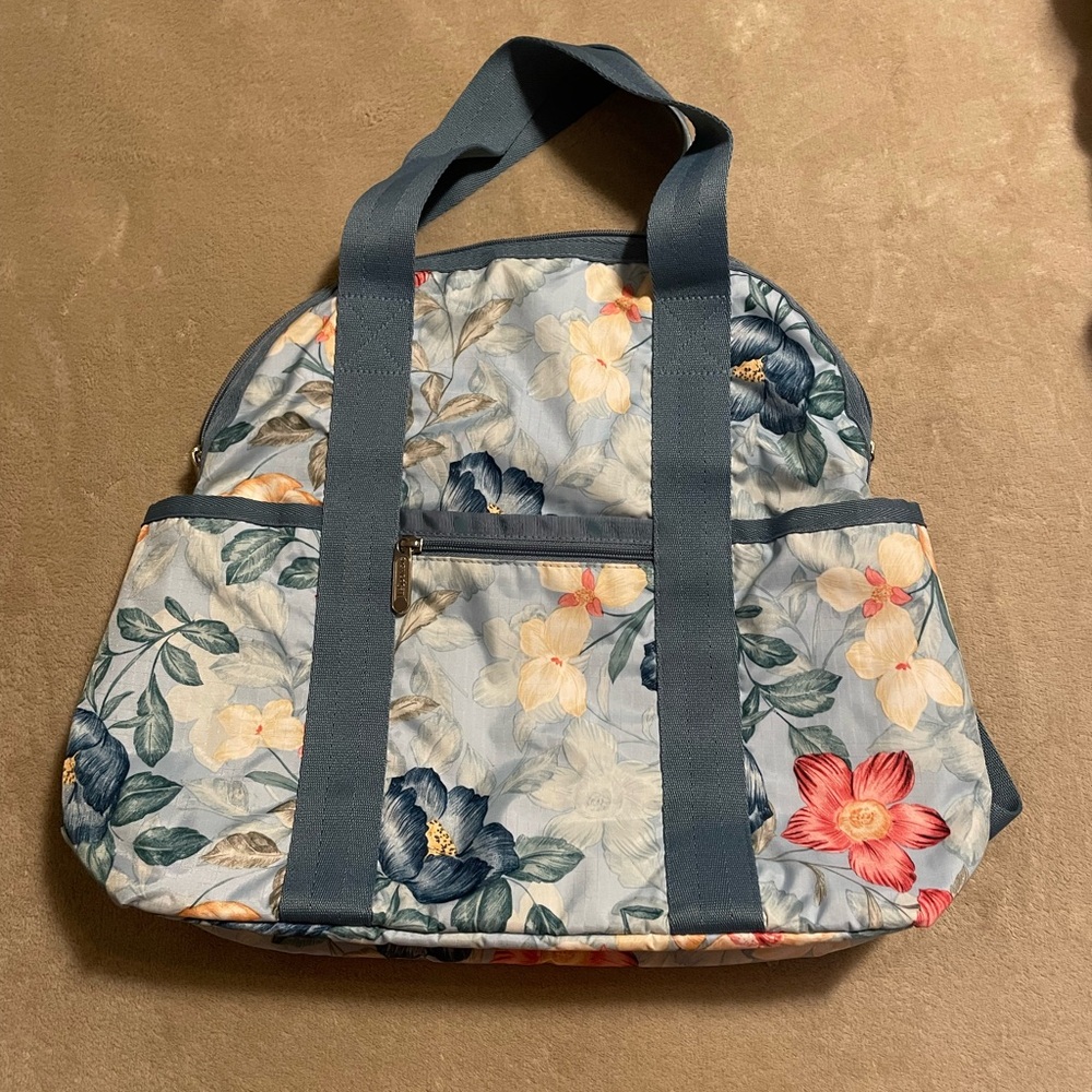 LeSpoetSac Double Trouble Backpack - Floral